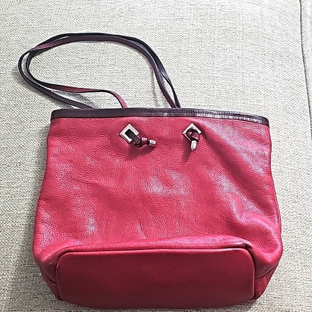 Gunine Leather burnt red bag medium